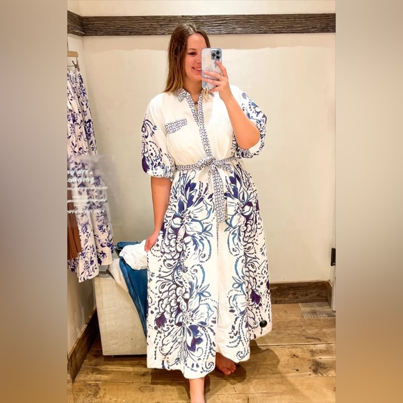 Anthropologie The Mona Linen Shirt Dress By Maeve Anthropologie The Mona Linen Shirt Dress By Maeve